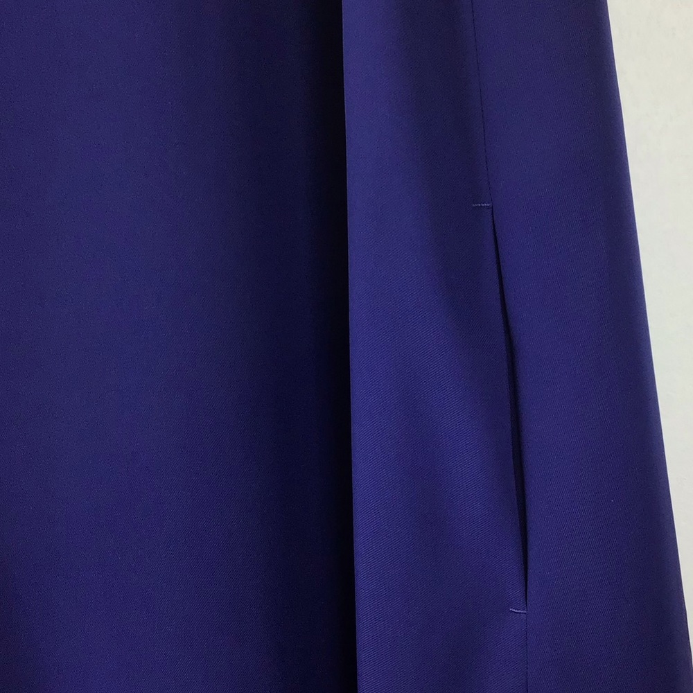 Uniqlo Blue A-Line Drape Sleeveless Dress - Picture 9 of 9